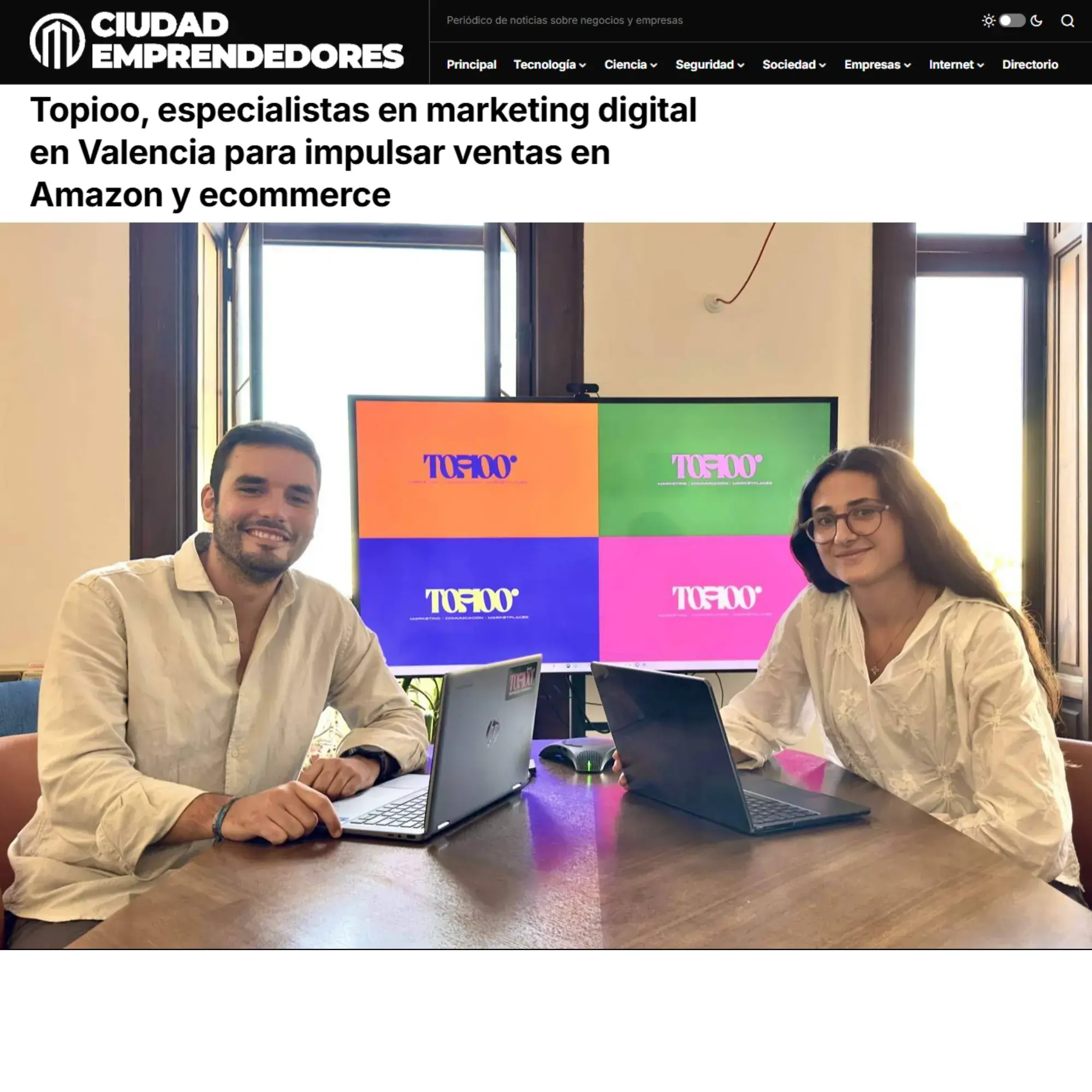 Ciudad de emprendedores – Topioo, especialistas en marketing digital en Valencia para impulsar ventas en Amazon y ecommerce